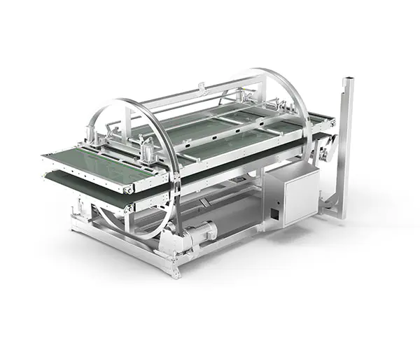 Macchina per il ribaltamento della cinghia